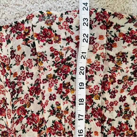 SEZANE Miro Blouse Multicolored Print Womens Sz 36 US4 Fun Festival Feminine - Picture 11 of 13